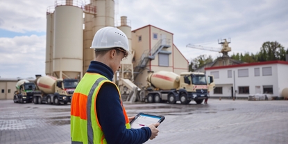 Nivåmåling, siloer, betongfabrikk, Bluetooth-tilkobling
