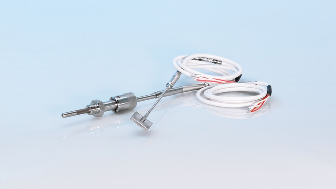 iTHERM CableLine TST310 med spesielle varianter av prosesstilkoblinger, for eksempel påsveiset pute eller bajonettlås