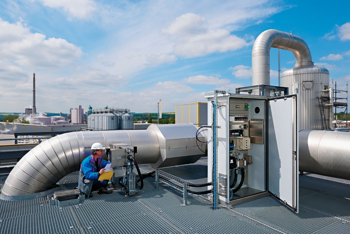 Man in front of measurement instruments