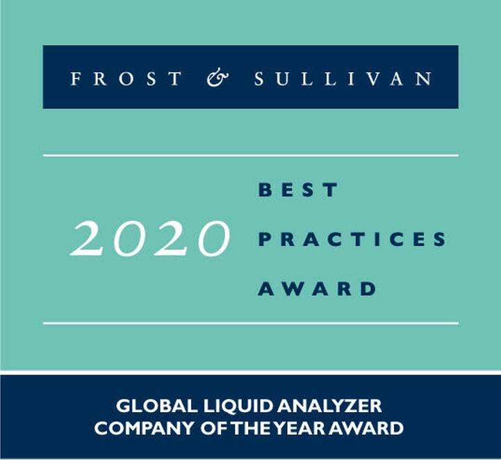 Endress+Hauser mottar Frost & Sullivans pris Company of the Year for vannanalyseinstrumenter.