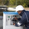 Automatisk vannprøvetaking i et avløpsrenseanlegg med Liquistation CSF48-prøvetaker.