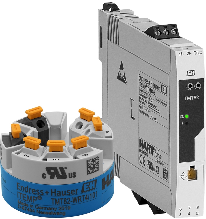 Den SIL-kompatible iTEMP TMT82 2-kanals temperaturtransmitteren med HART®-kommunikasjon. iTEMP TMT82 2-kanals temperaturtransmitter for eksplosjonsfarlige områder og SIL-applikasjoner