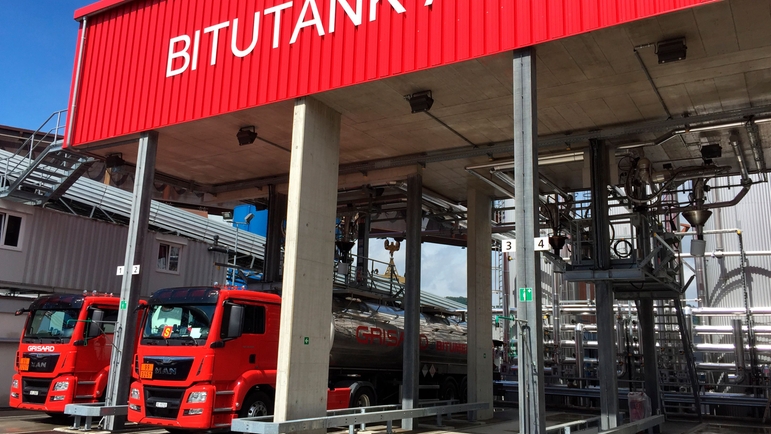 Bilde av bitumenlastestasjon hos BITUTANK AG i Sveits