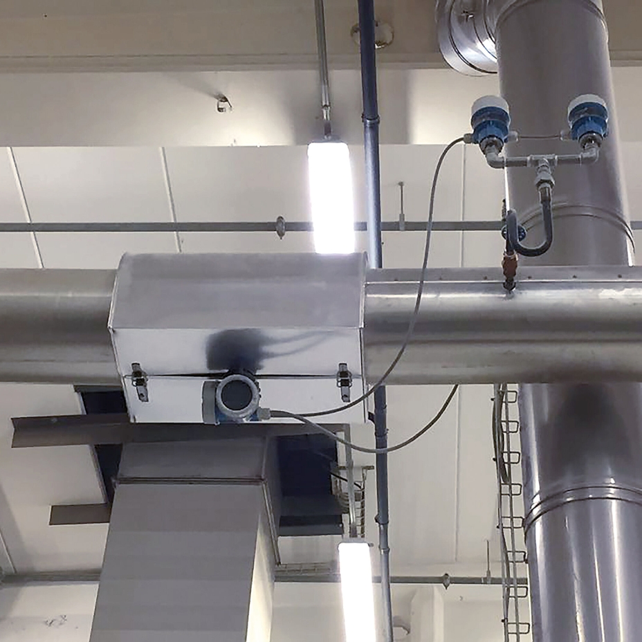 Målepunkt og instrumentering for dampforbruk installert