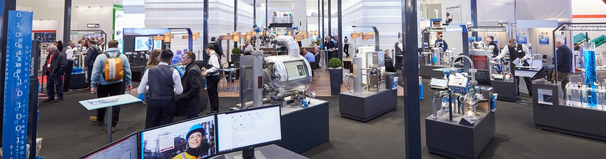 Endress+Hauser-stand ved en messe