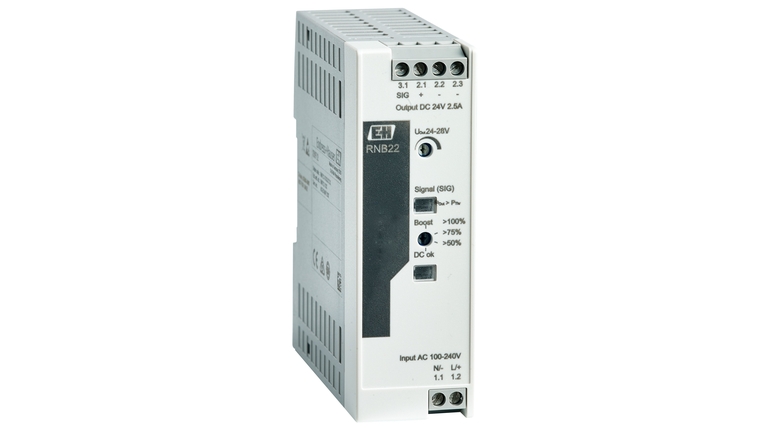 RNB22 230V/110V AC til 24V DC systemstrømforsyning
