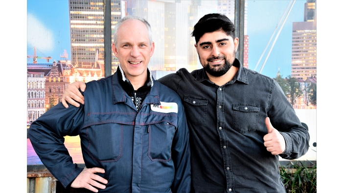 Richard Kooijmans og Hadji Cifci fra AVR Waste i Rotterdam