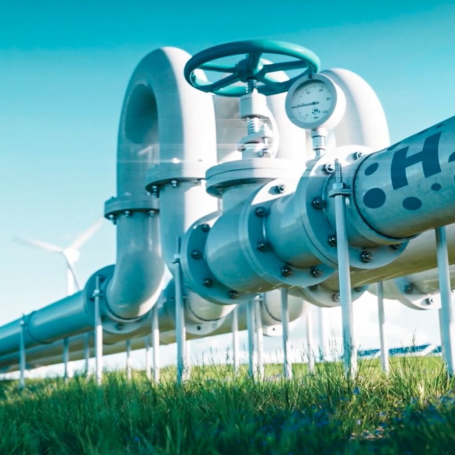 Hydrogen rørnett Hydrogenrør