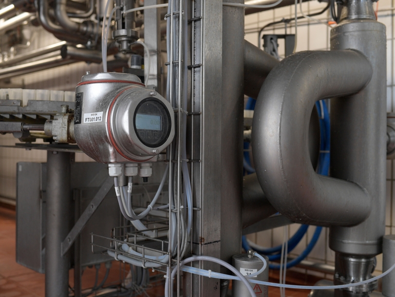Promass Q fra Endress+Hauser under melkeinntak