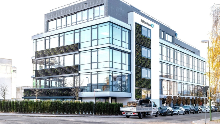 Endress+Hauser investerte ca. ti millioner euro i den nye bygningen i Gerlingen.
