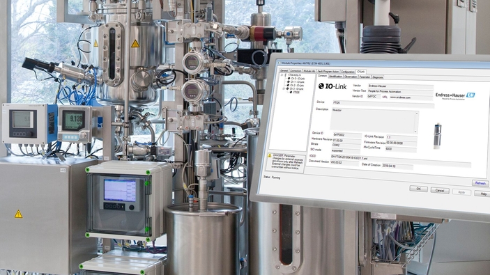 IO-Link instrumenter for industrien:  vann og avløpsvann, mat og drikke, olje og gass, kjemisk, metall og gruvedrift